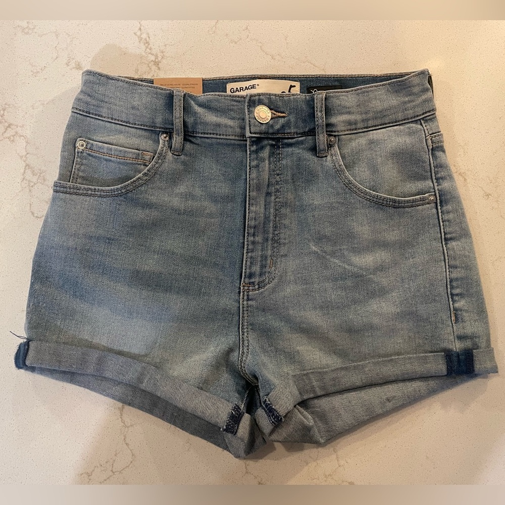 NWT Garage Ultra High Rise Denim Shorts